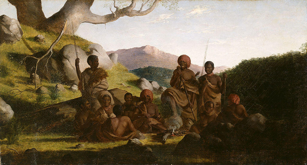 Tasmanian Aborigines (1856) by Robert Dowling