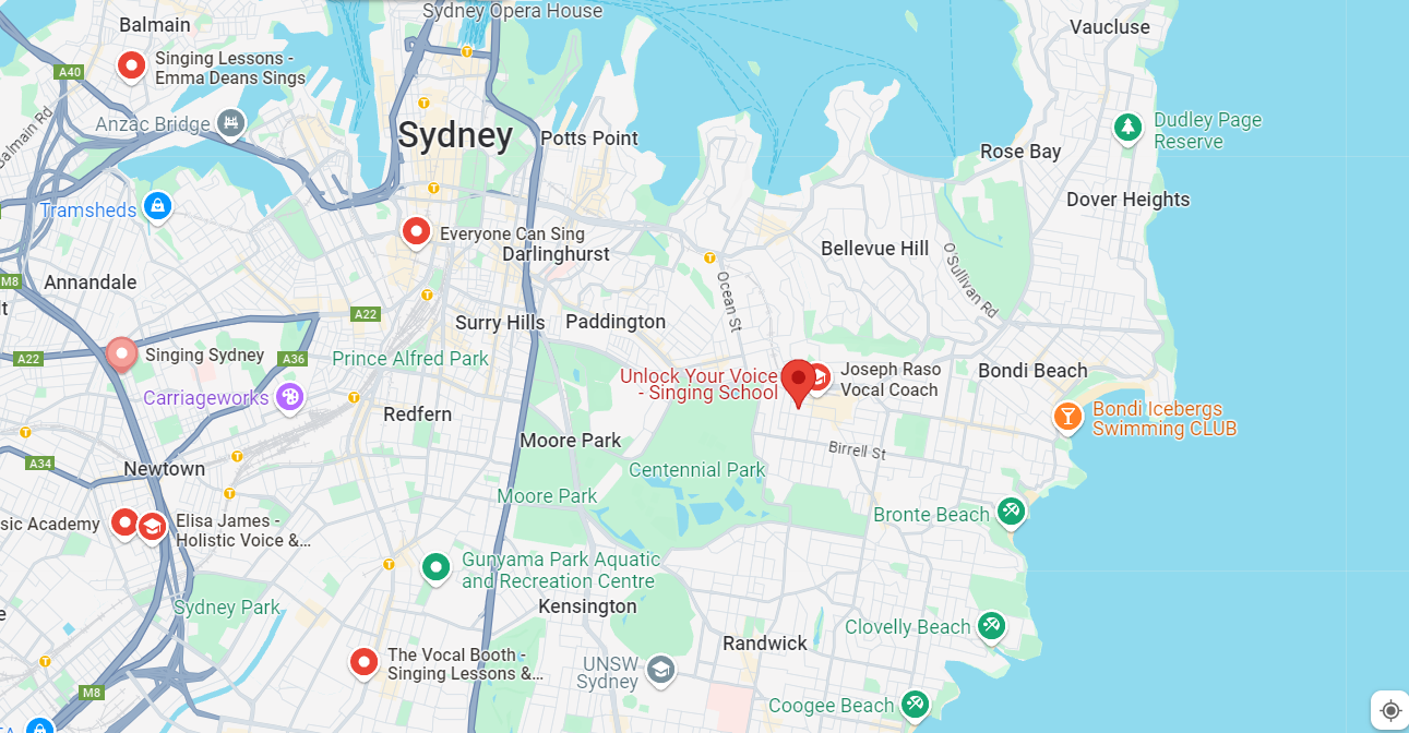 A section of a map that shows a coastline and a pinned location. 