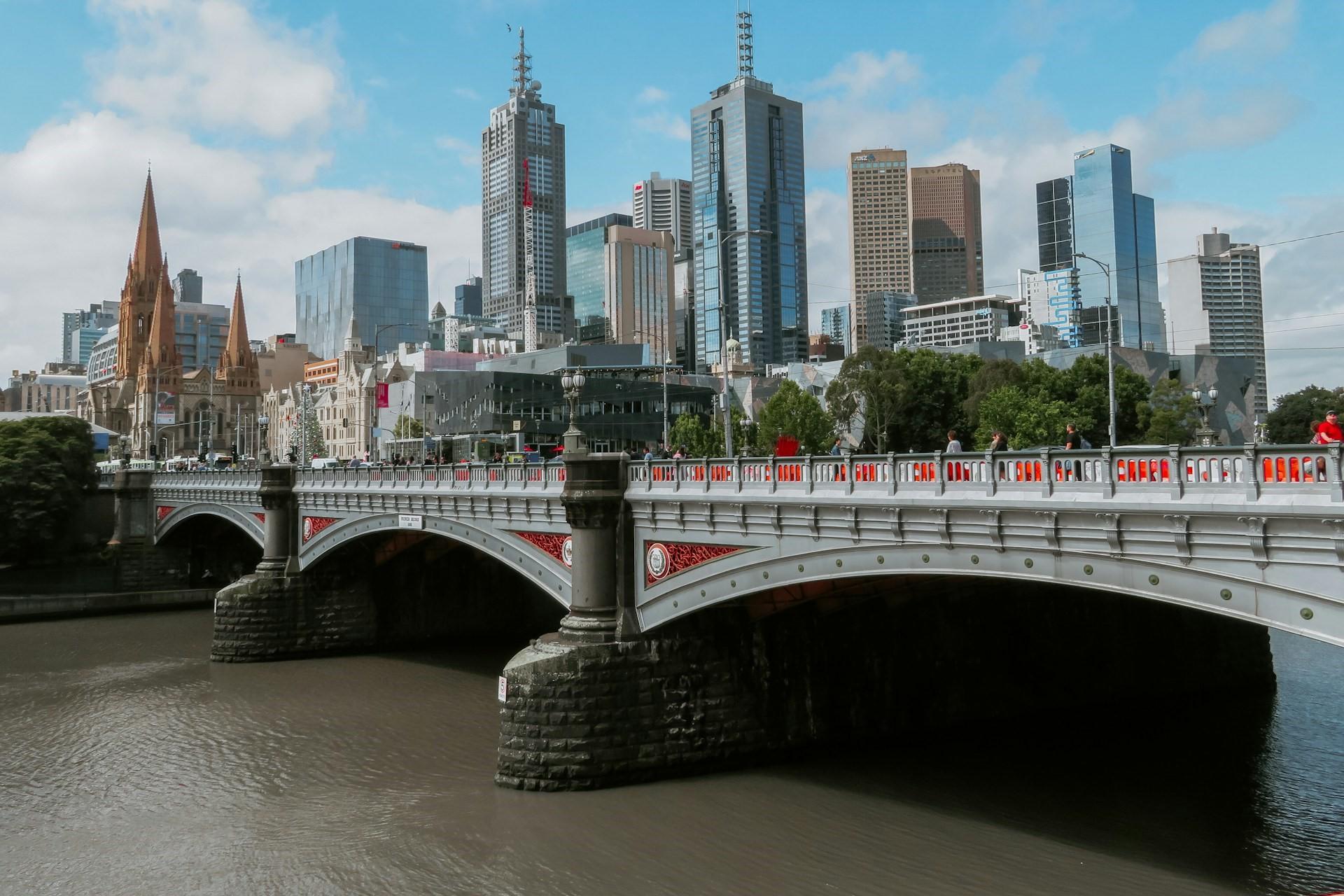 A bridge in Melbourne.