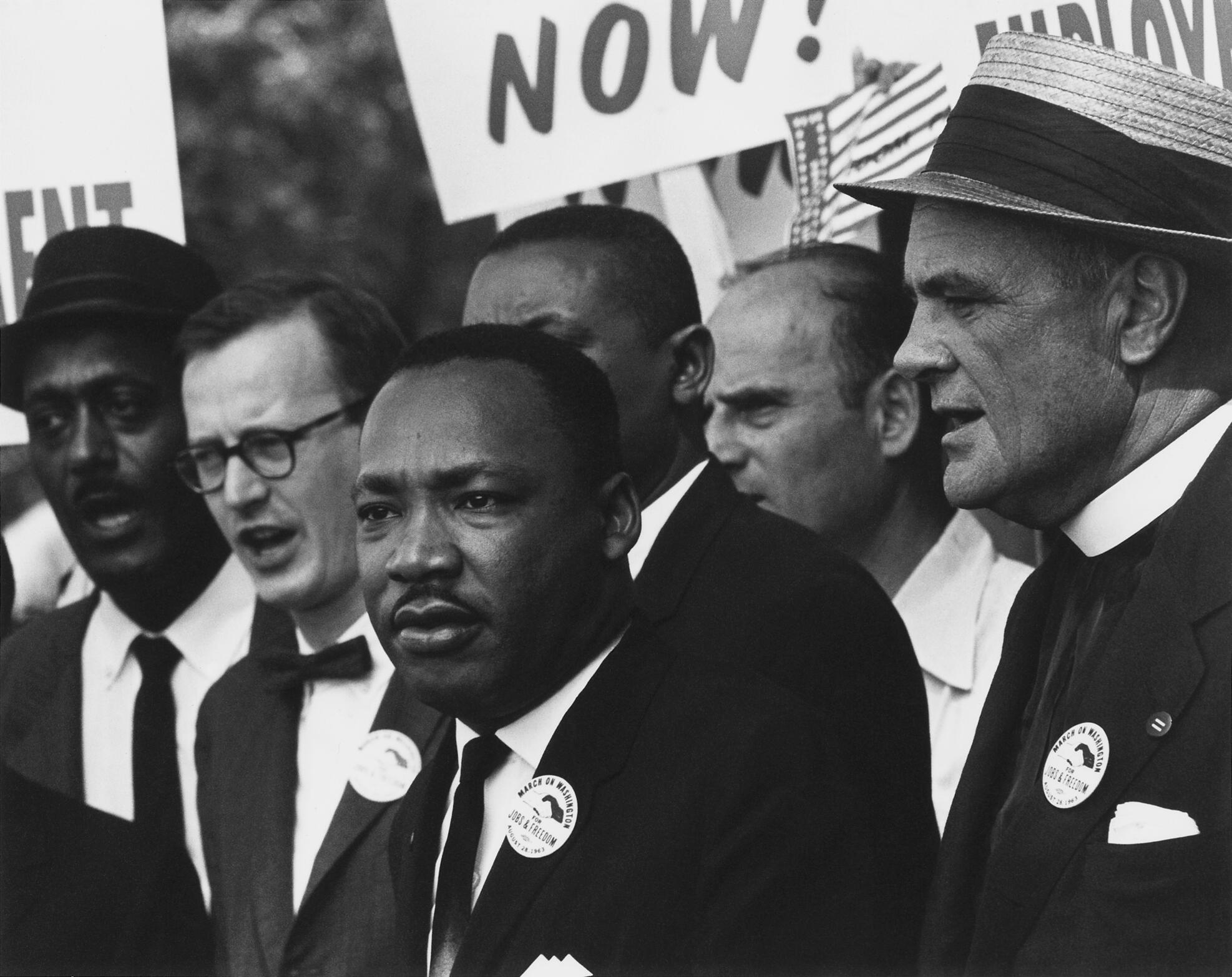 Martin Luther King Jr. giving a speech in Washington DC.
