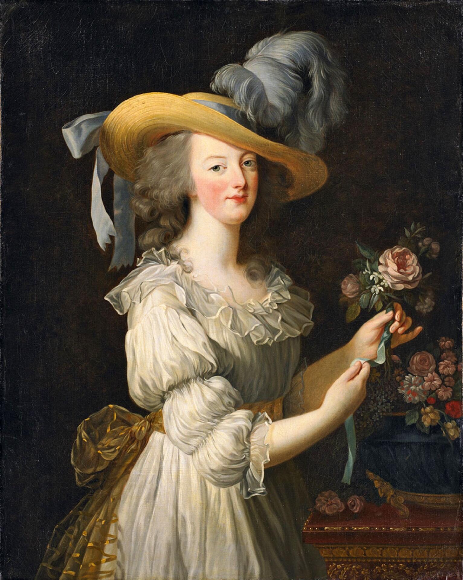 Marie Antoinette in plain dress.