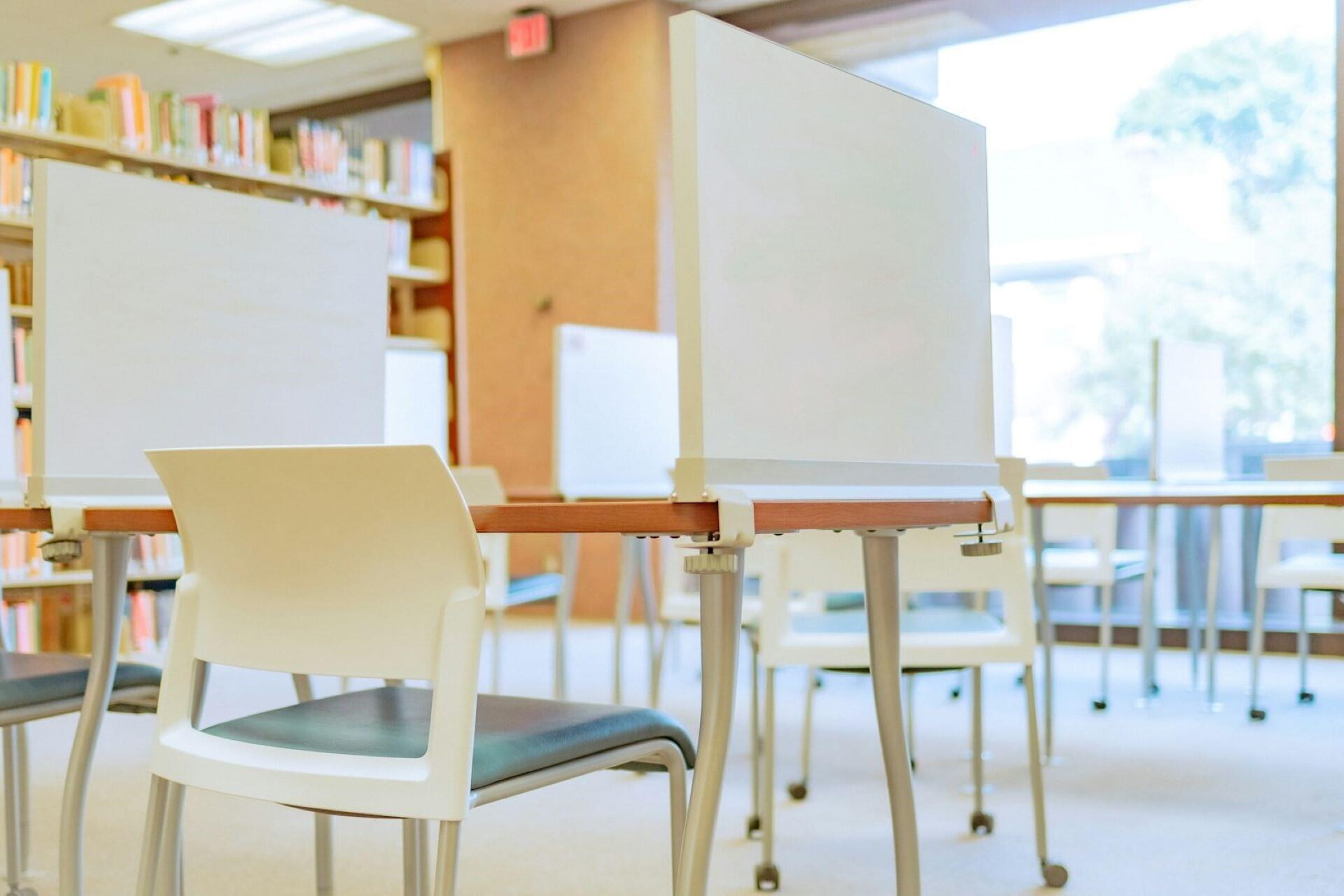 A university classroom.