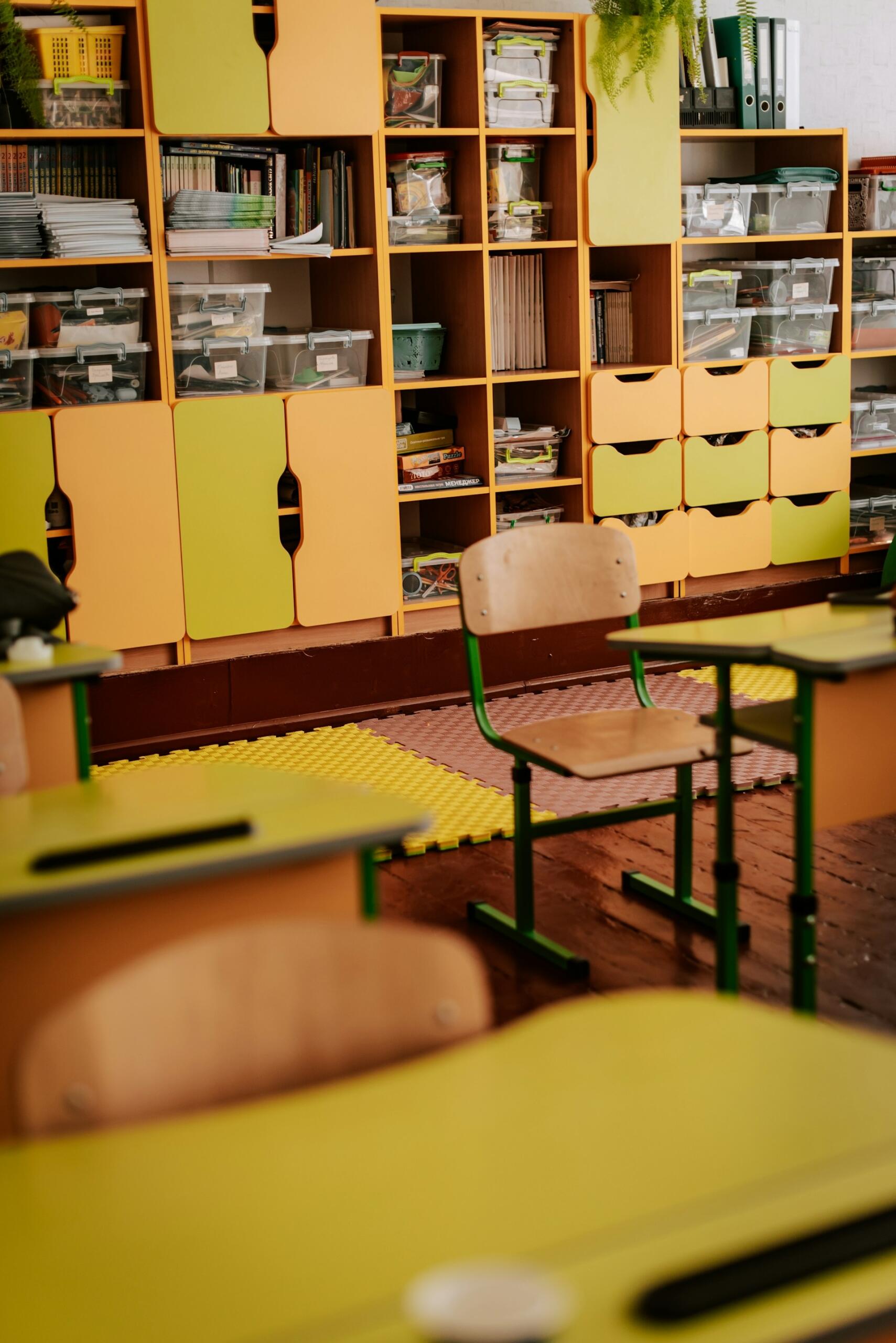 A primary school classroom.