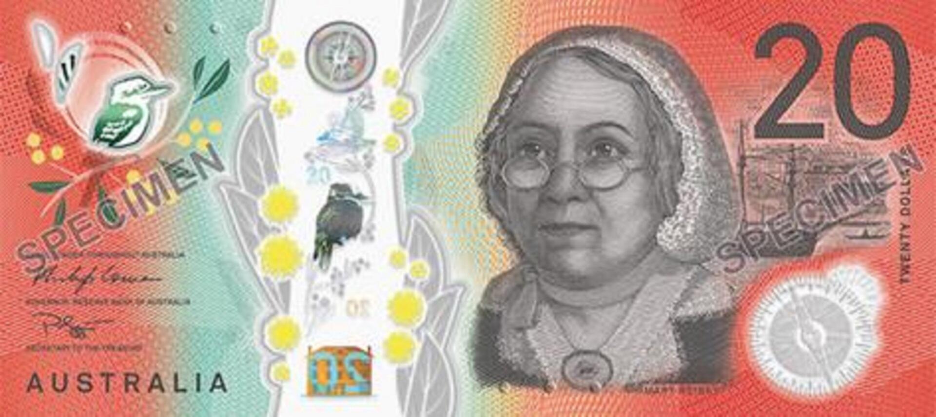 The front of the Australian $20