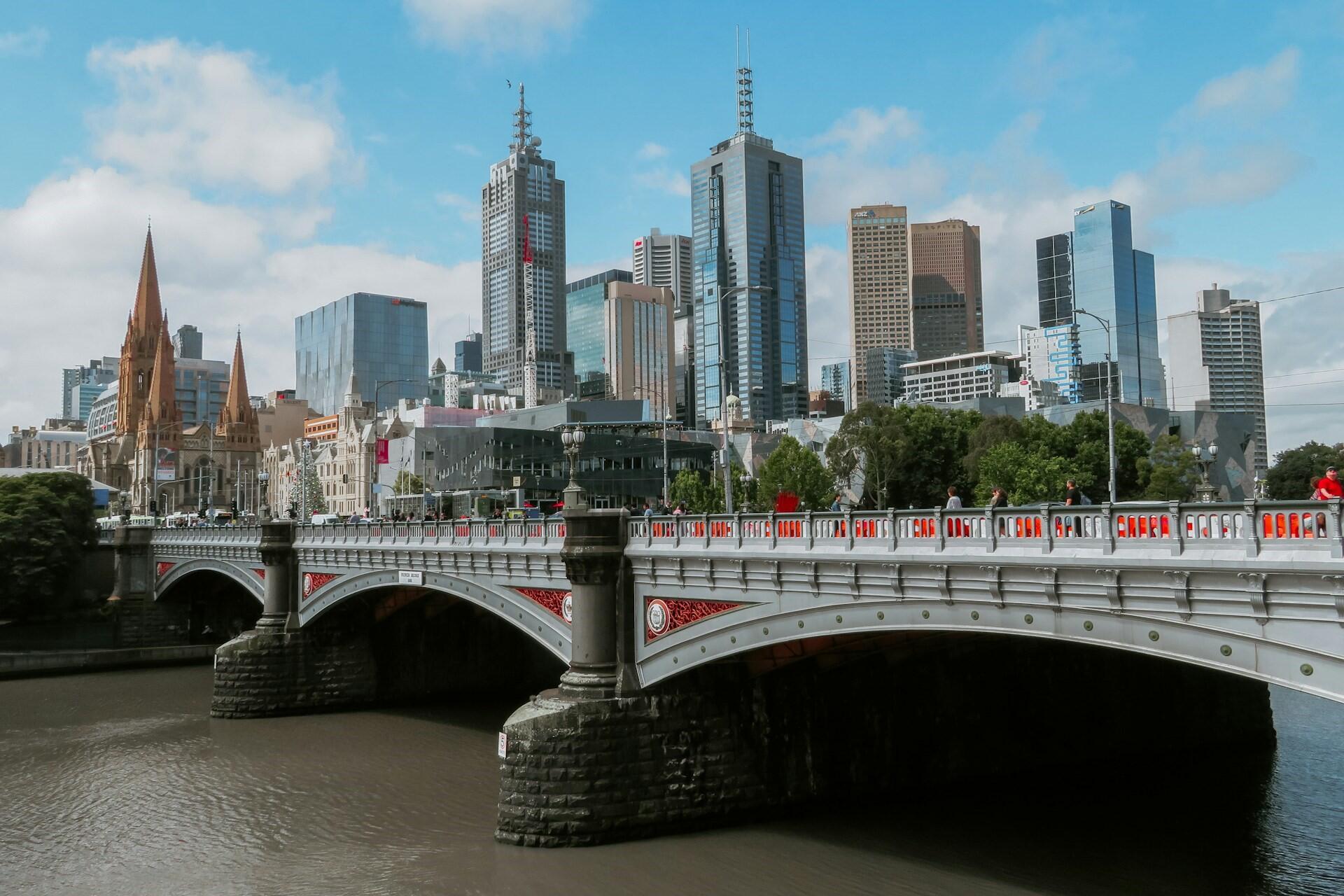 A bridge in Melbourne.