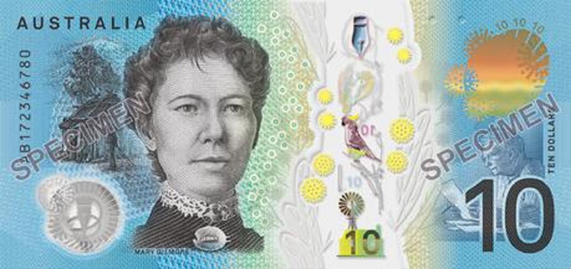 The Australian 10 dollar bill.