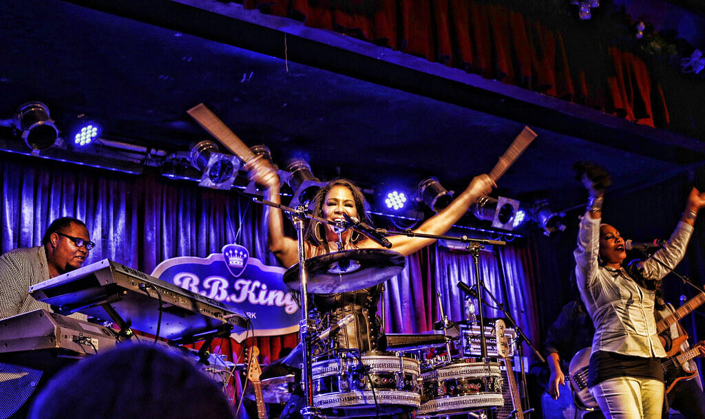 Sheila E., the Queen of Percussion, played drums for Prince.
