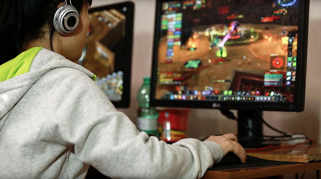 Child on a computer