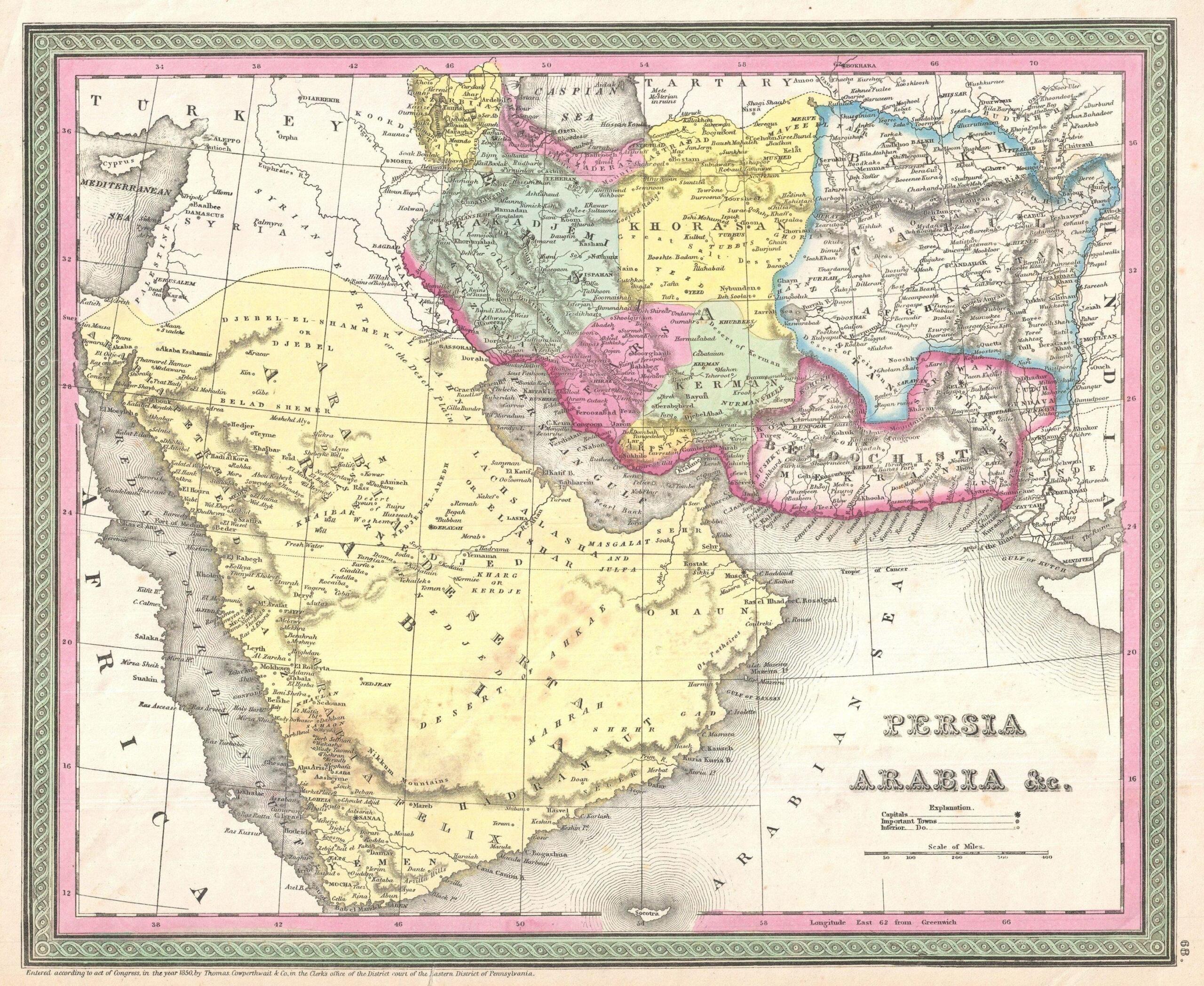 The Arab world stretches across North Africa and the Middle East