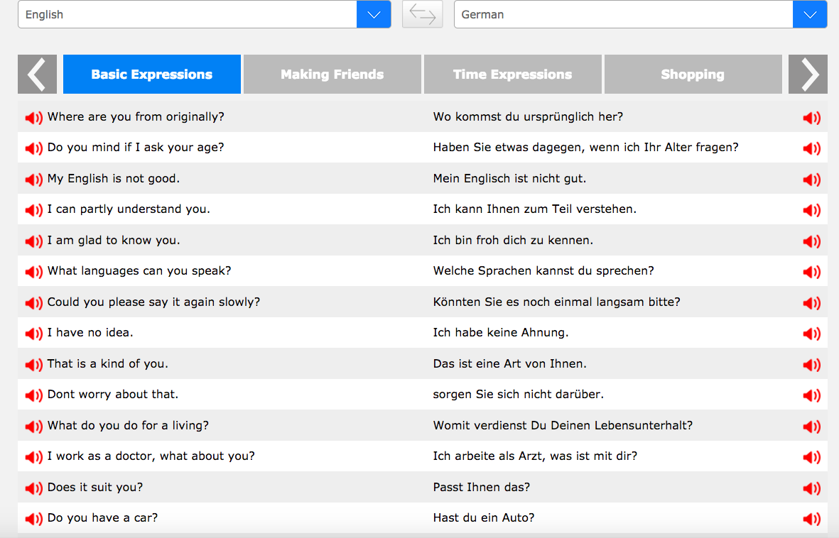 Have a look at this website to generate natural translations