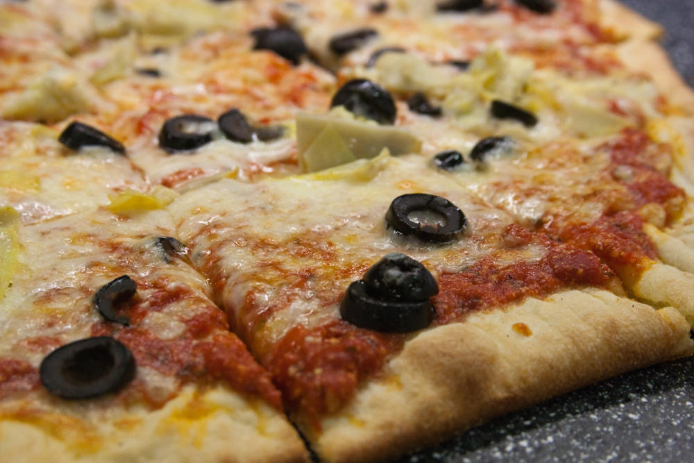 Artichokes, olives and pineapple are just some examples of the vegetarian toppings you can put on your pizza.
