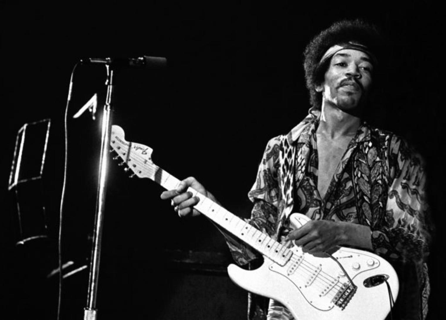 Jimi Hendrix, who learned the guitar from a young age.