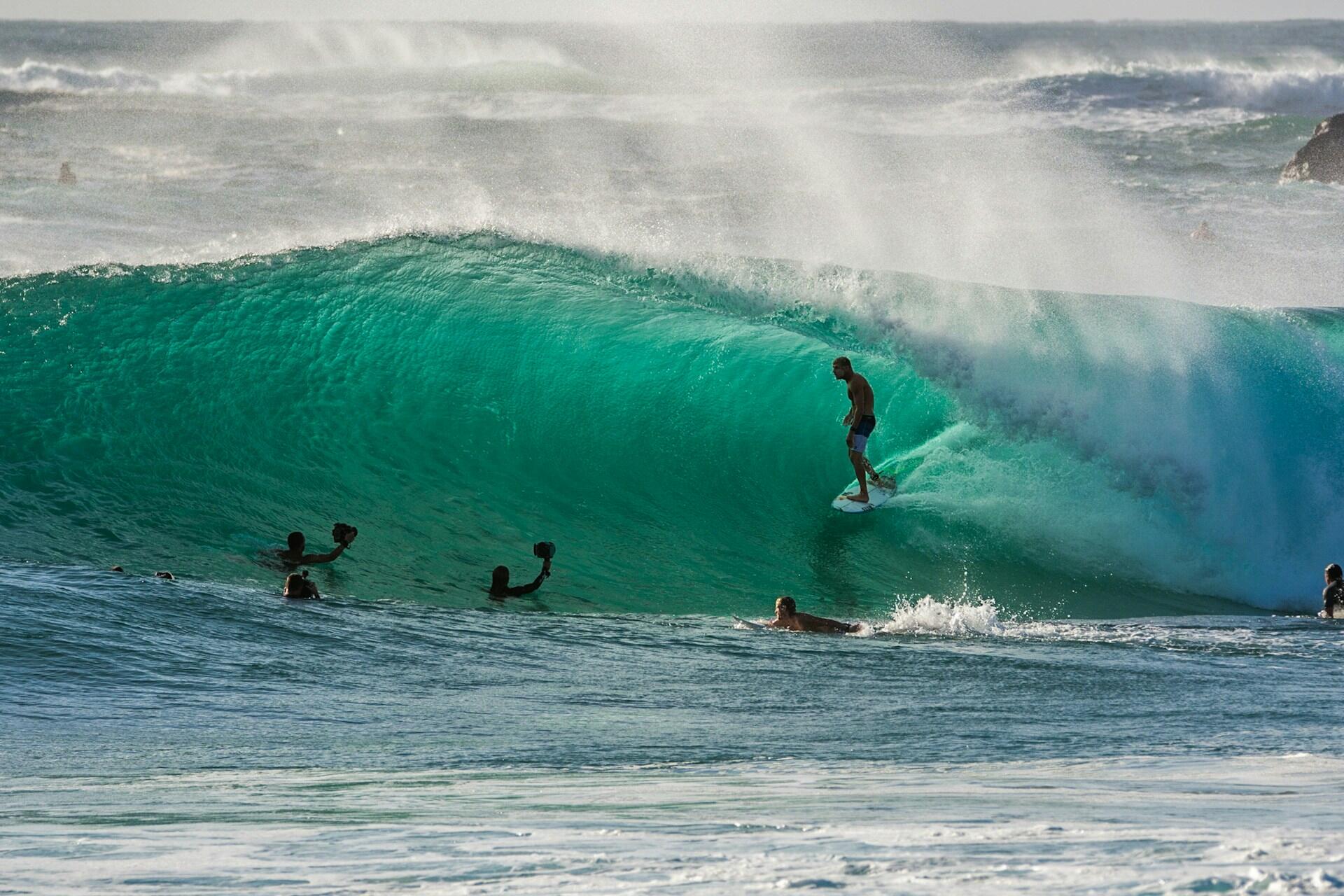 People surfing in Australia.