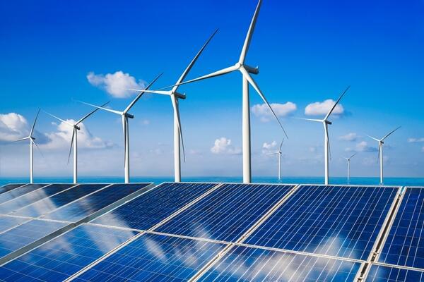 Wind and solar energy can be harnessed for use as electricity thanks to breakthroughs in Chemistry and Physics