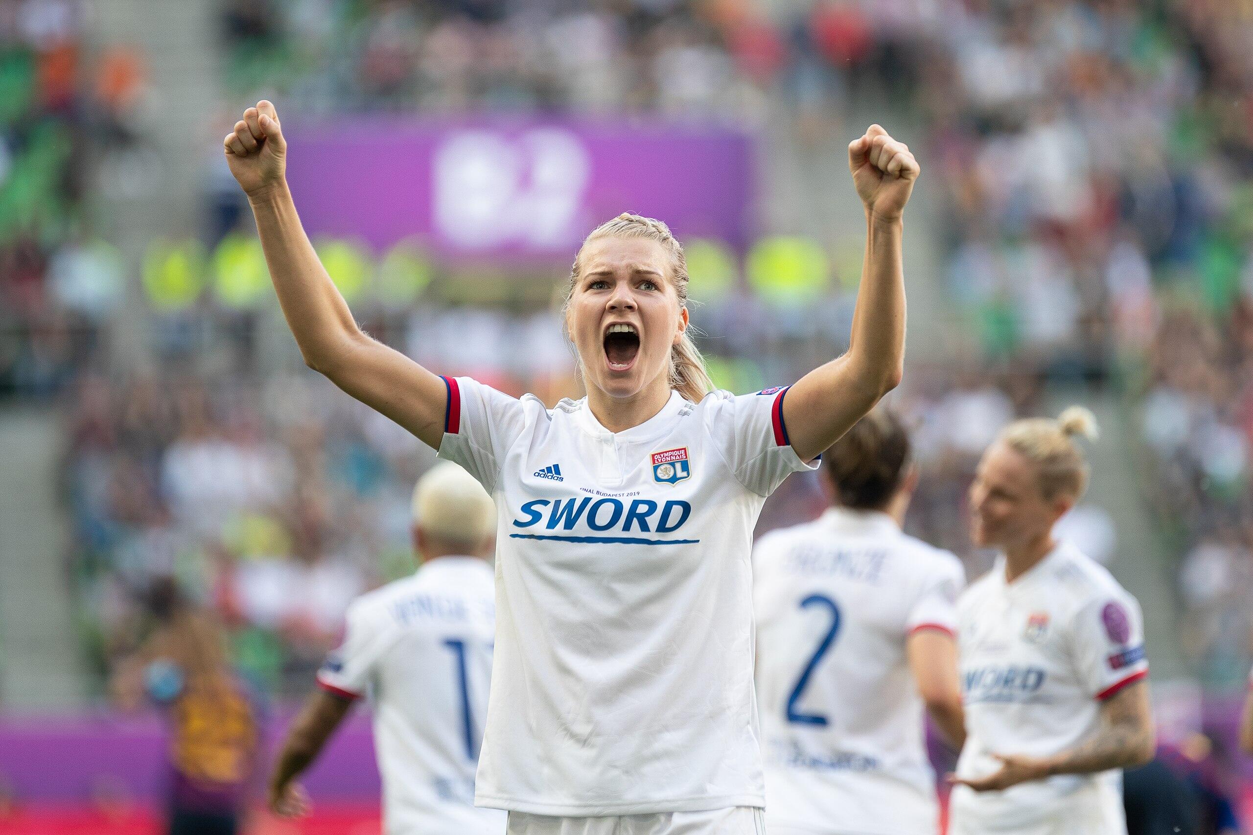 Ada Hegerberg for Lyon in 2019