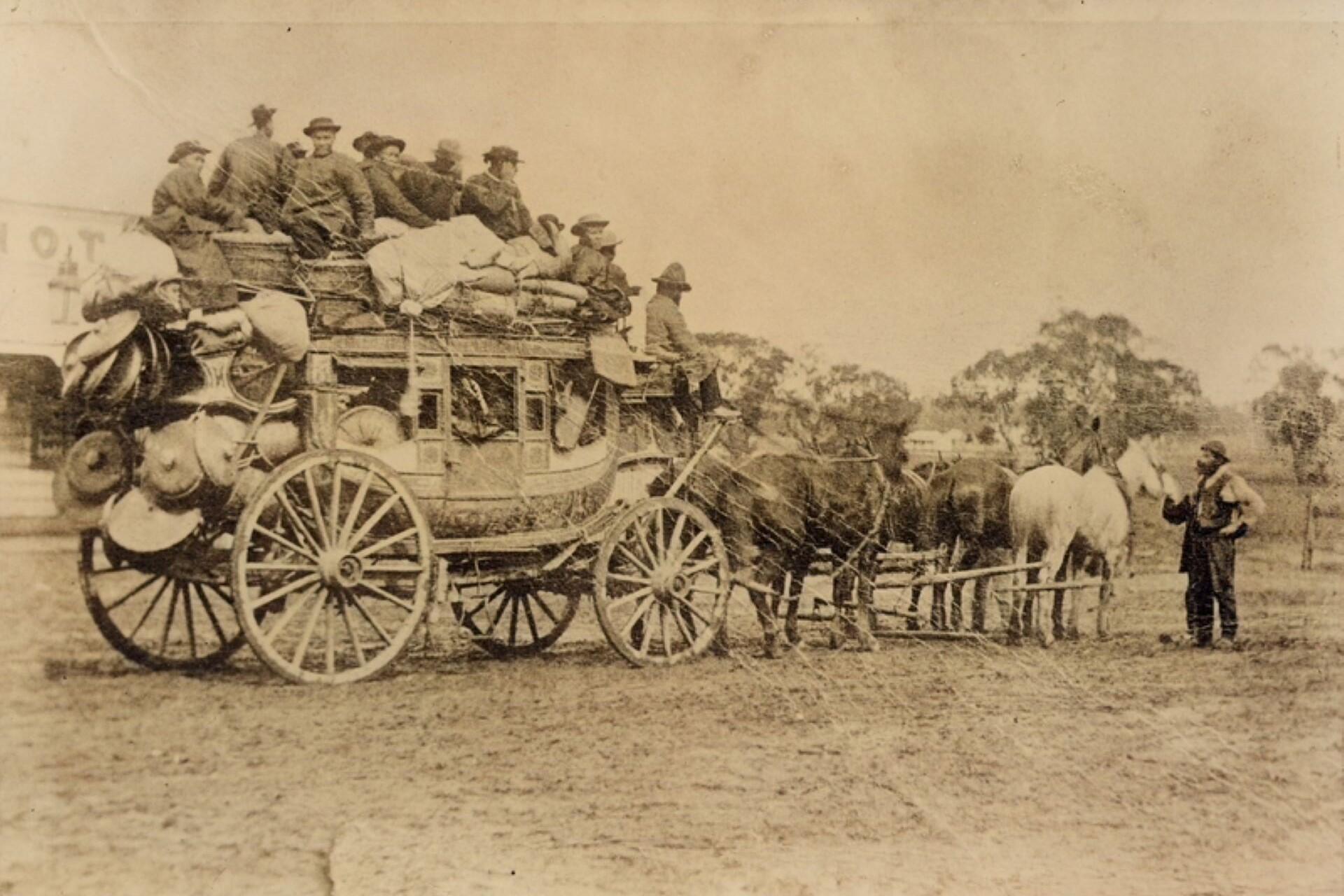 Cantonese miners during the Australian Gold Rush.