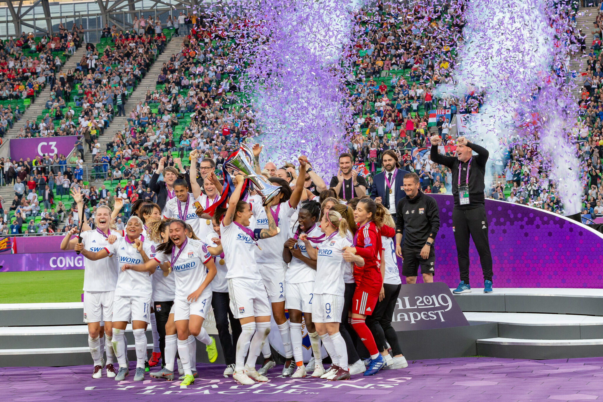 Olympique Lyonnais celebration