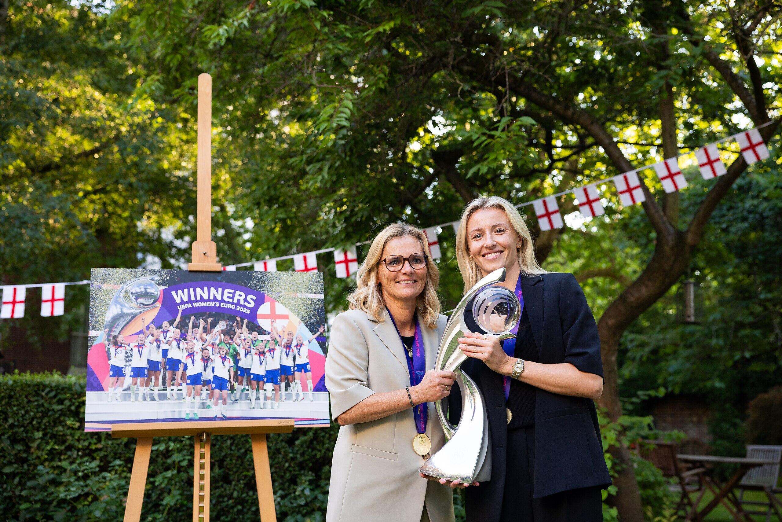 Lionesses celebrate Euros win at 10 Downing Street