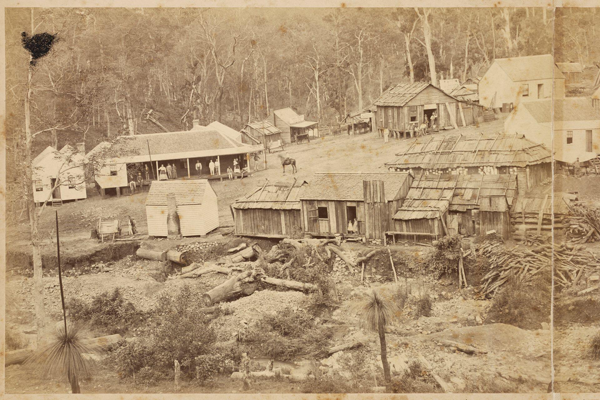 A photo of Solferino, an Australian Gold Rush town.