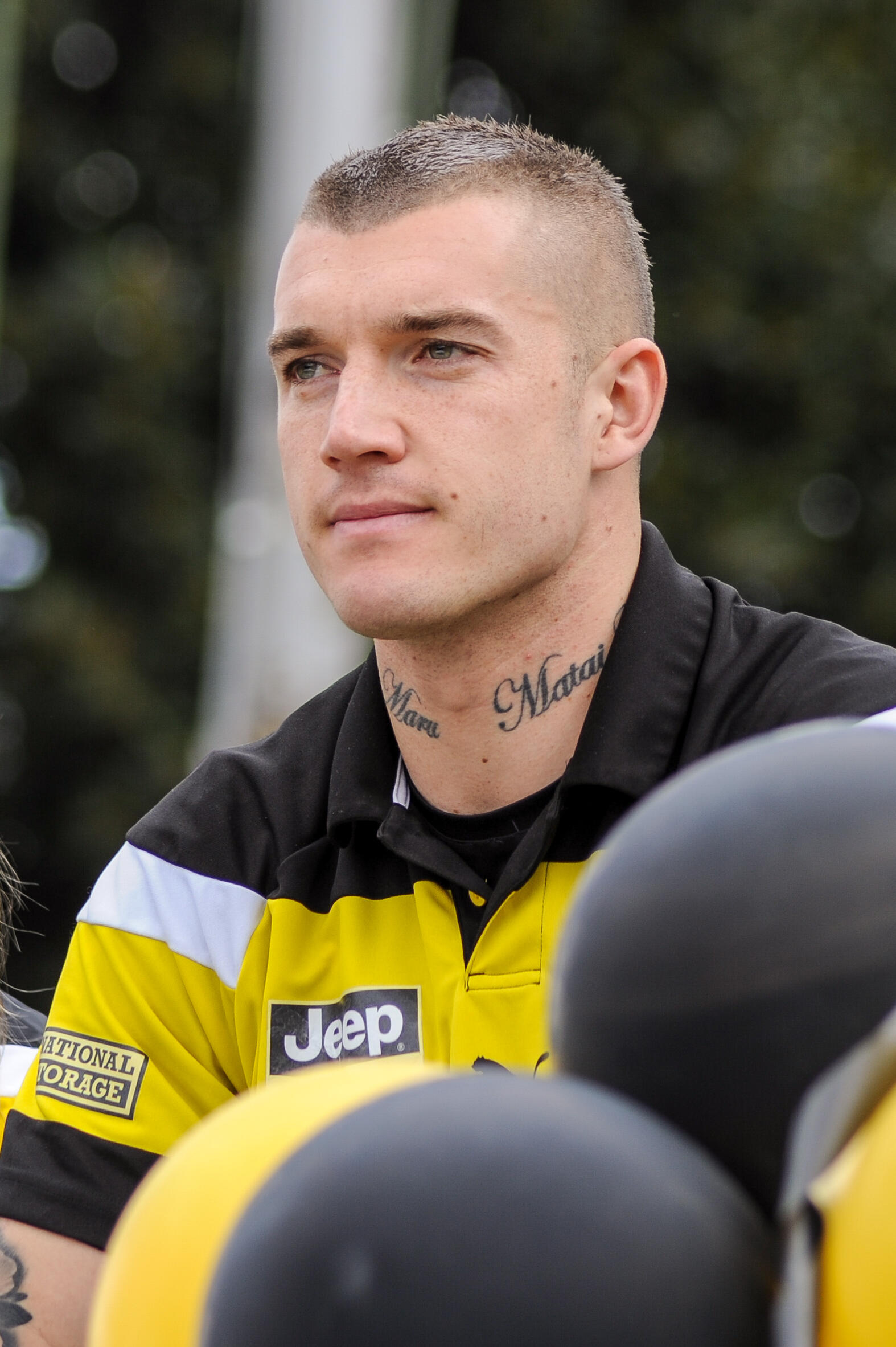 Dustin Martin at the 2017 AFL Grand Final parade.