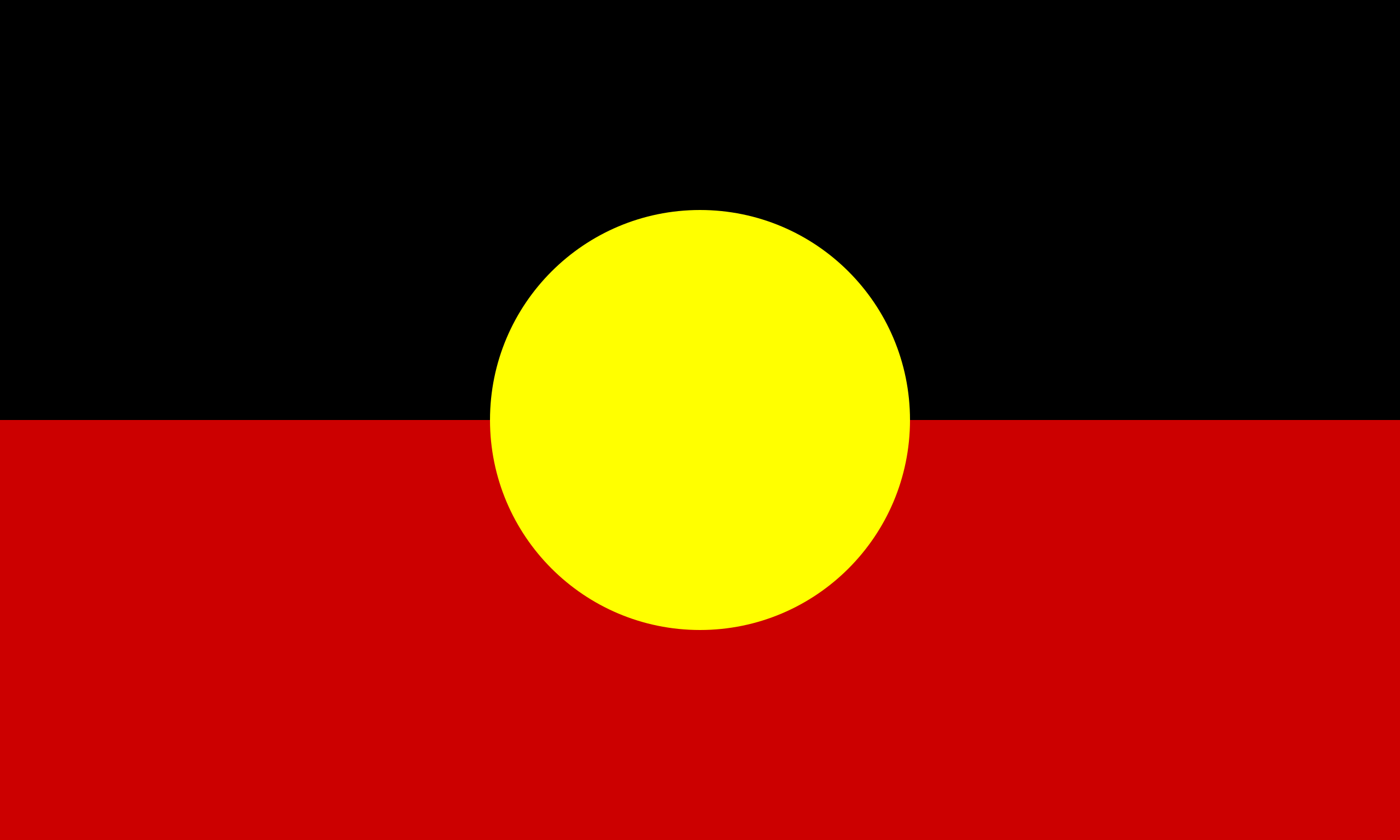 The Australian Aboriginal Flag.