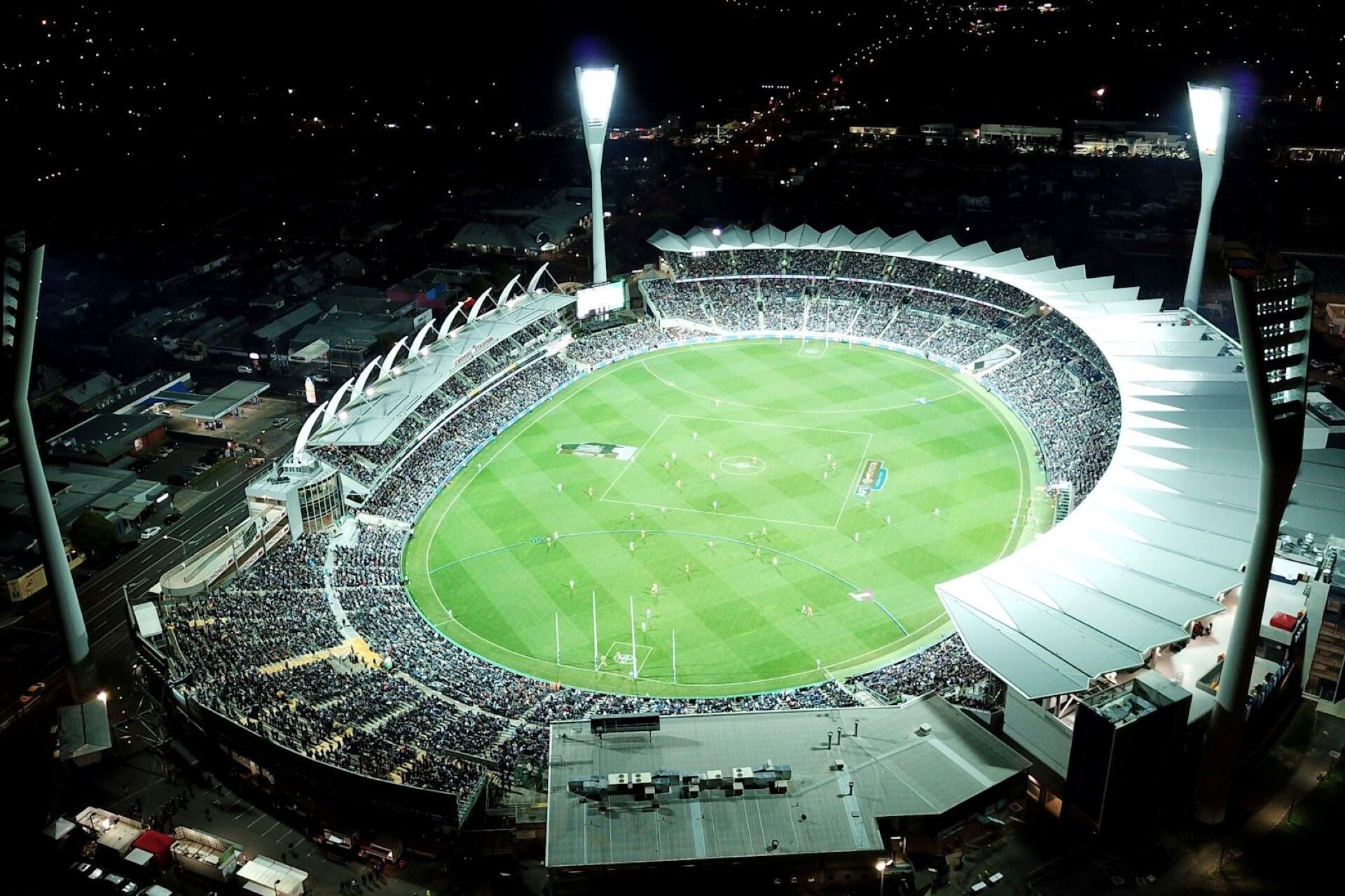 A footy stadium in Geelong.