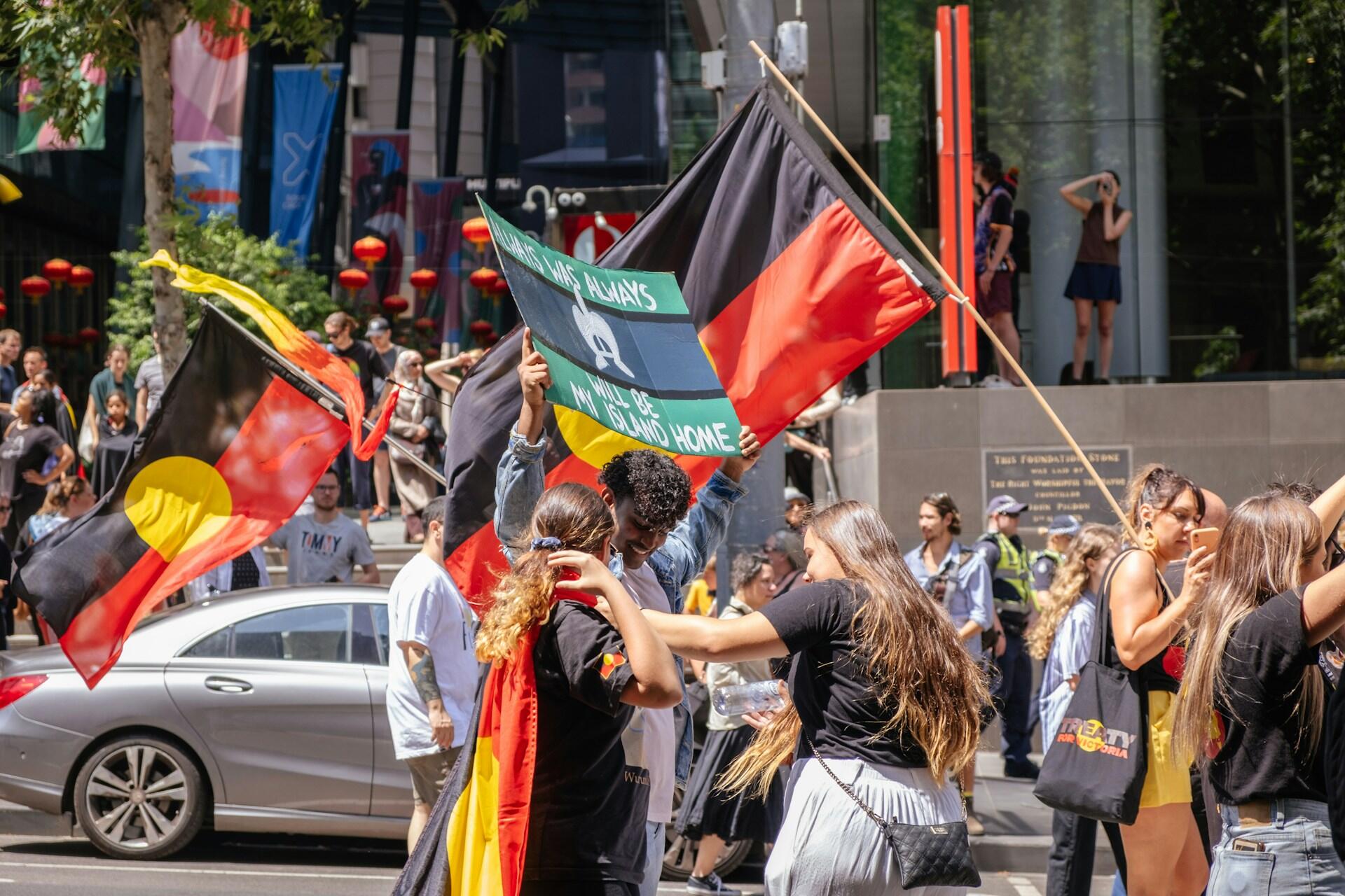 An Indigenous Rights protest.
