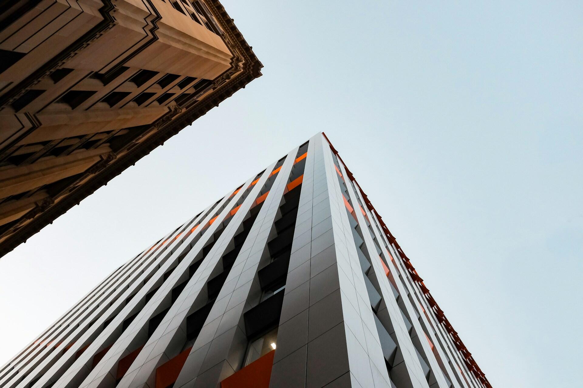 A view of two buildings in Adelaide's CBD.