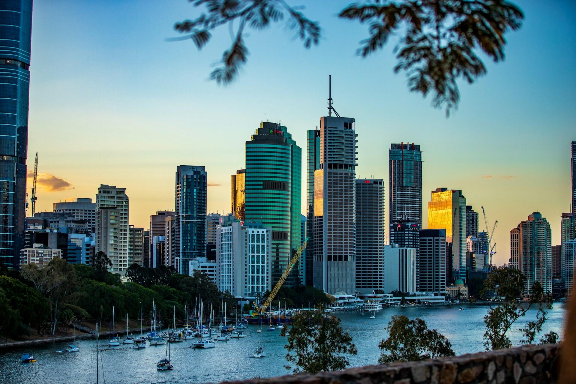 Brisbane, Australia, sunset.