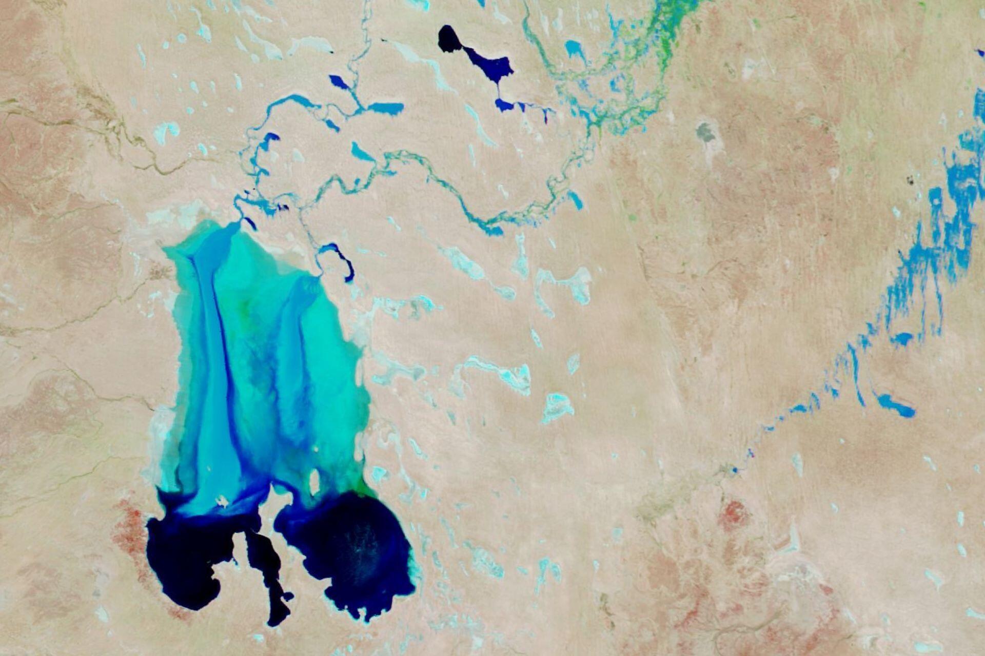 Cooper Creek seen from space.