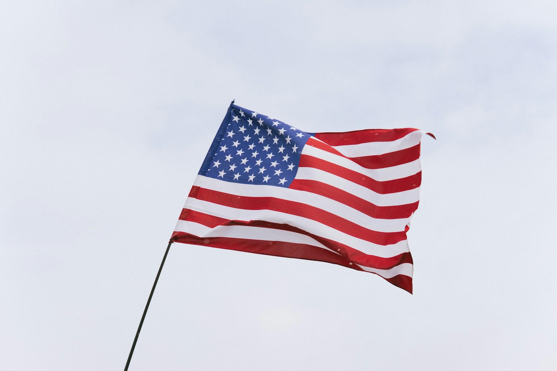 Flag of the US.