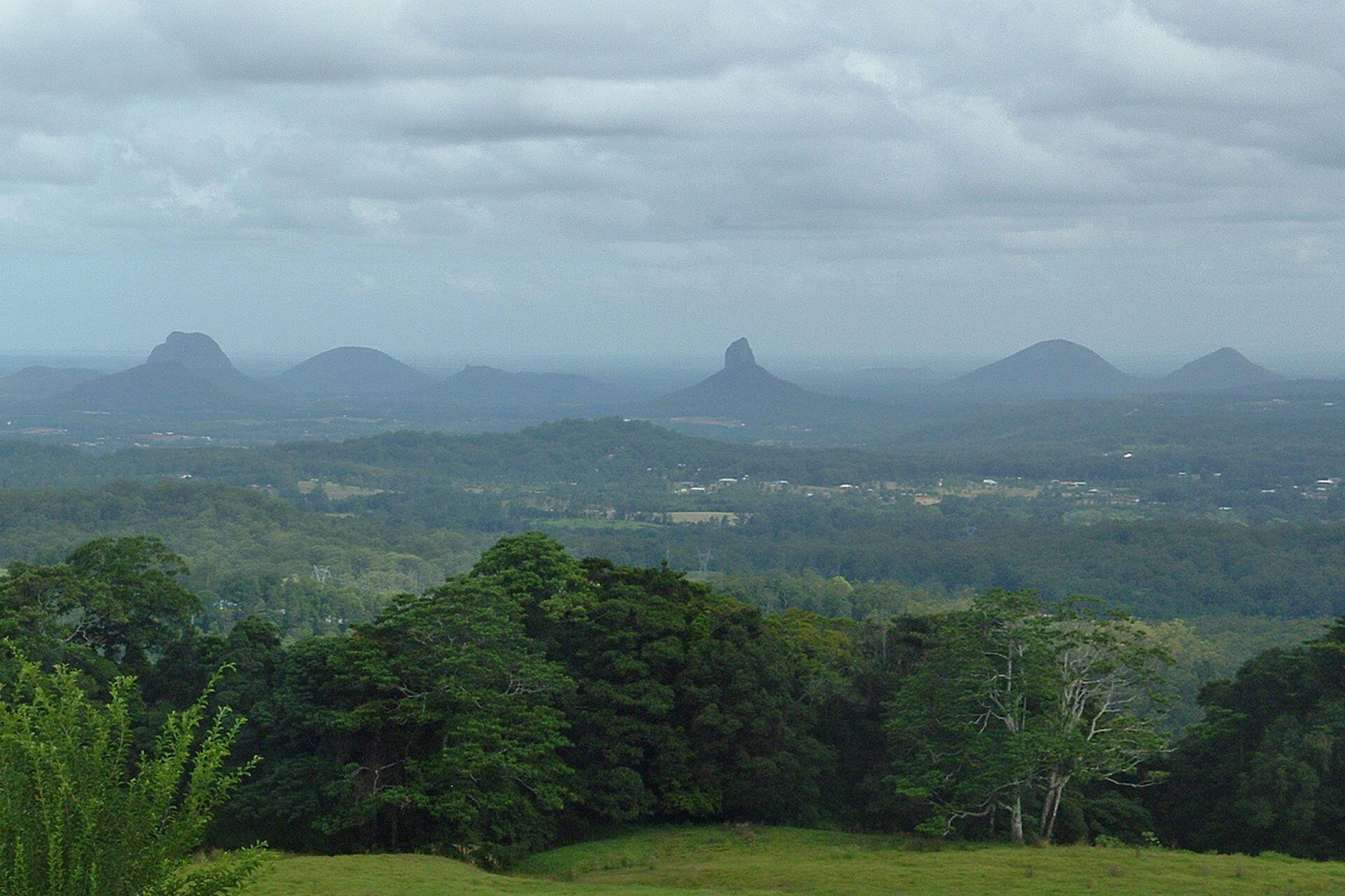 The Glass House Mountains, Australia.