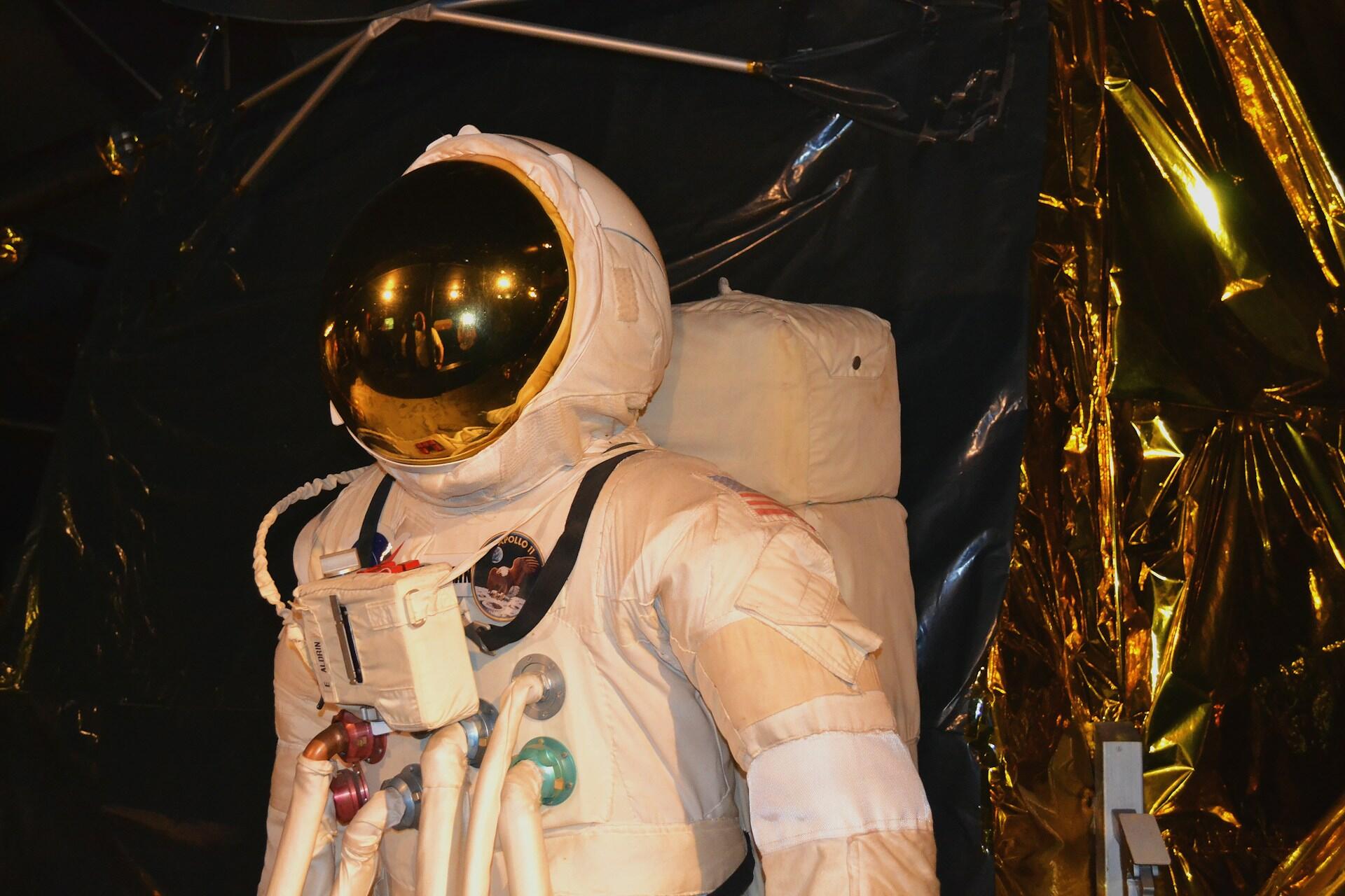 An astronaut suit in a science museum.