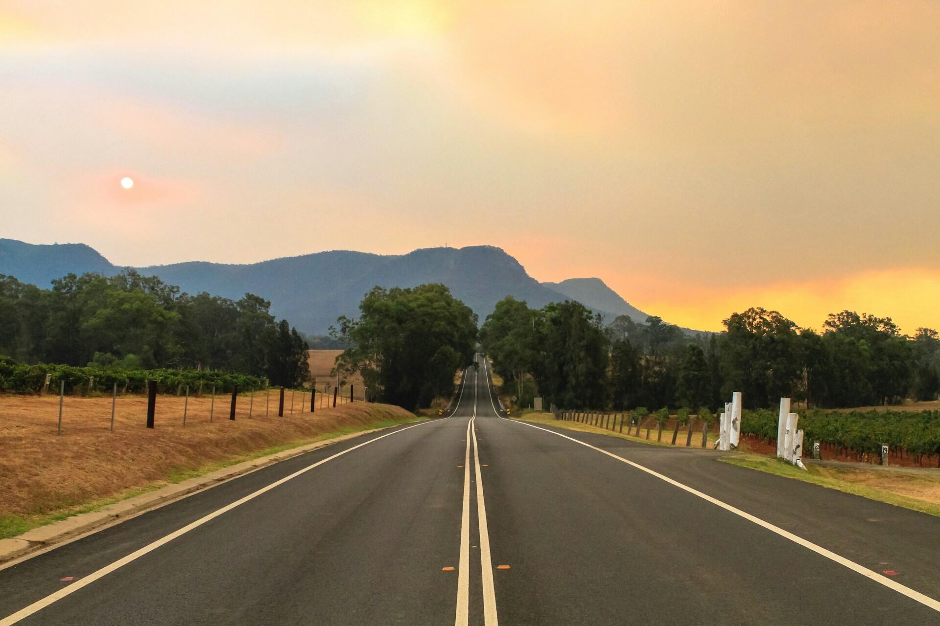 A road in Australia.