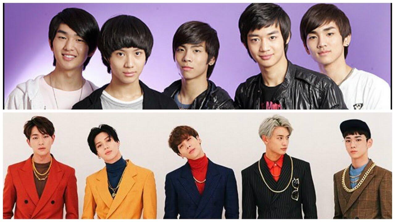 comparison photos of Shinee