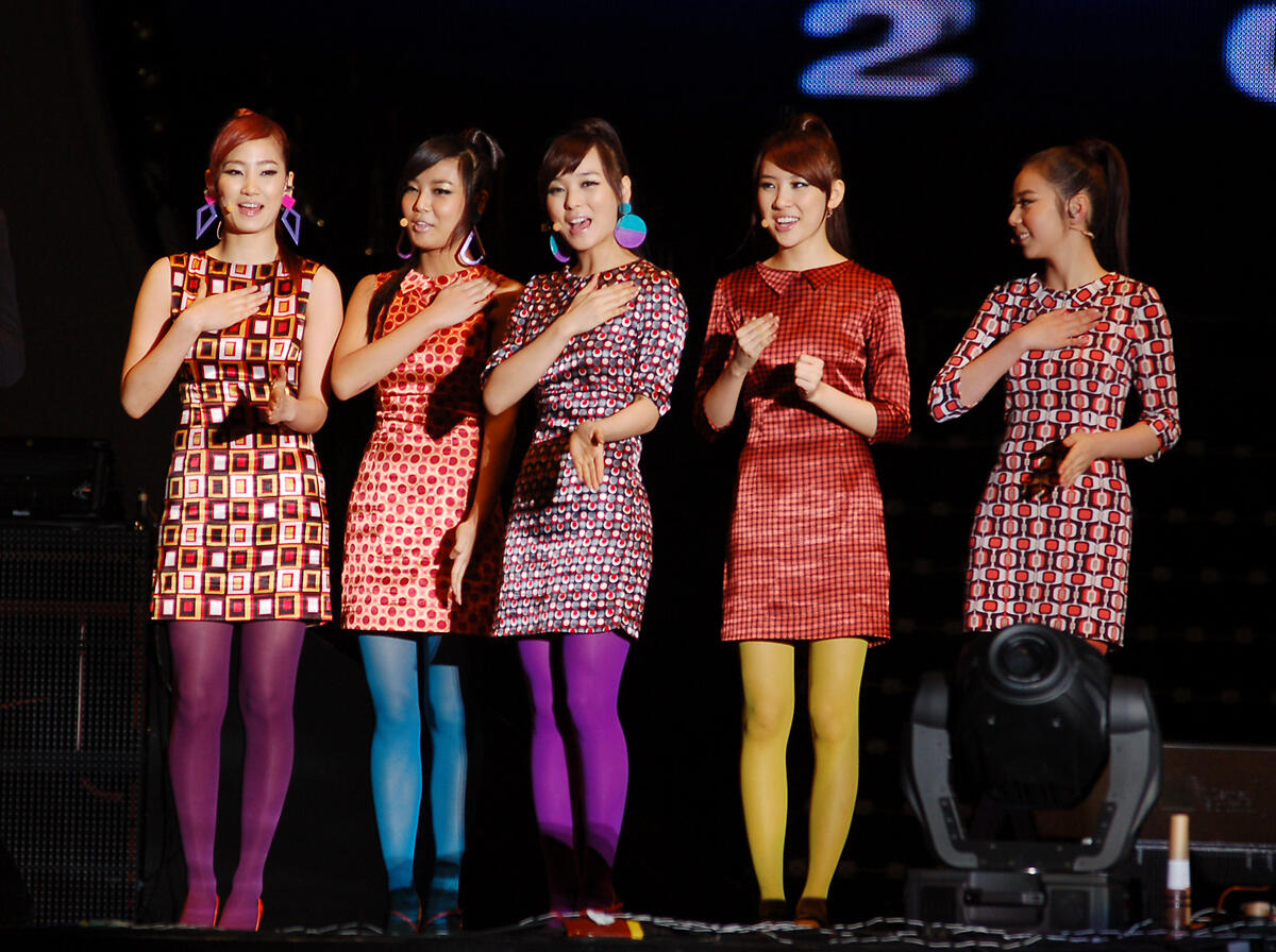 The Wonder Girls at the 2008 Korea Food Expo opening ceremony