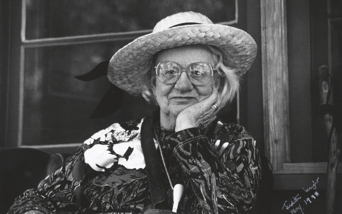 black and white photo of Judith Wright