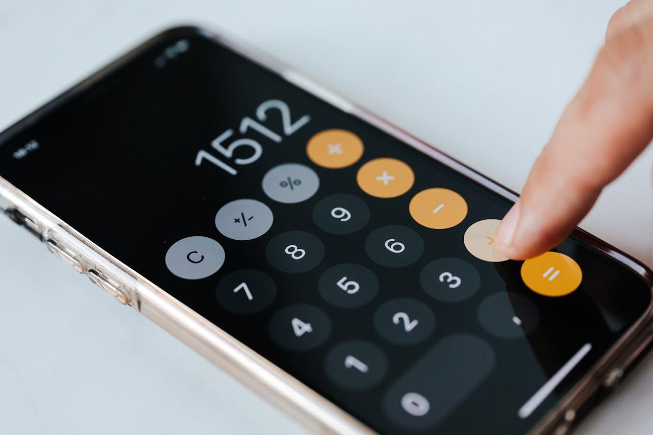 calcul sur le telephone