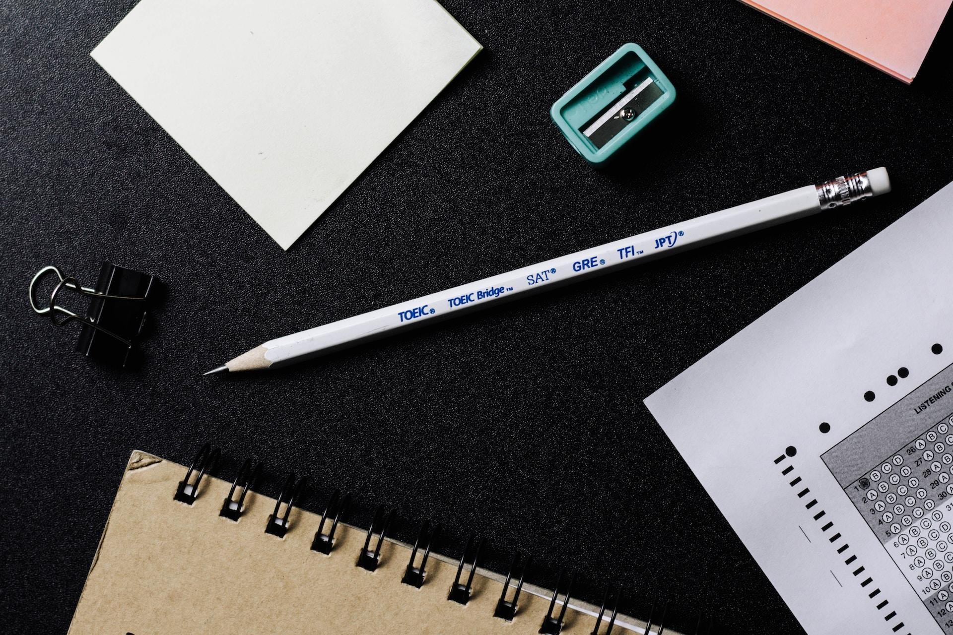 crayon pour le test anglais du TOEIC