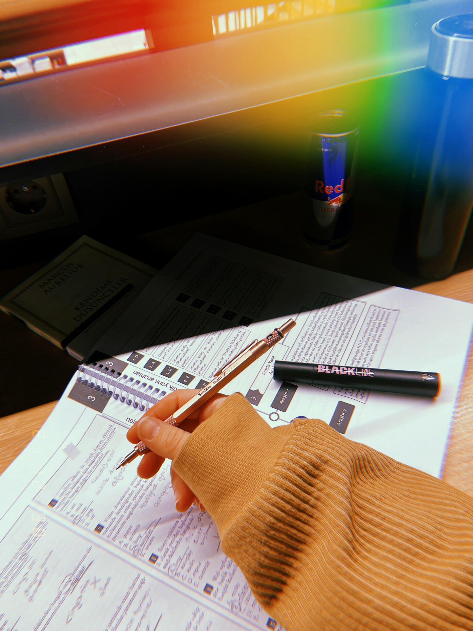 devoirs sur papier