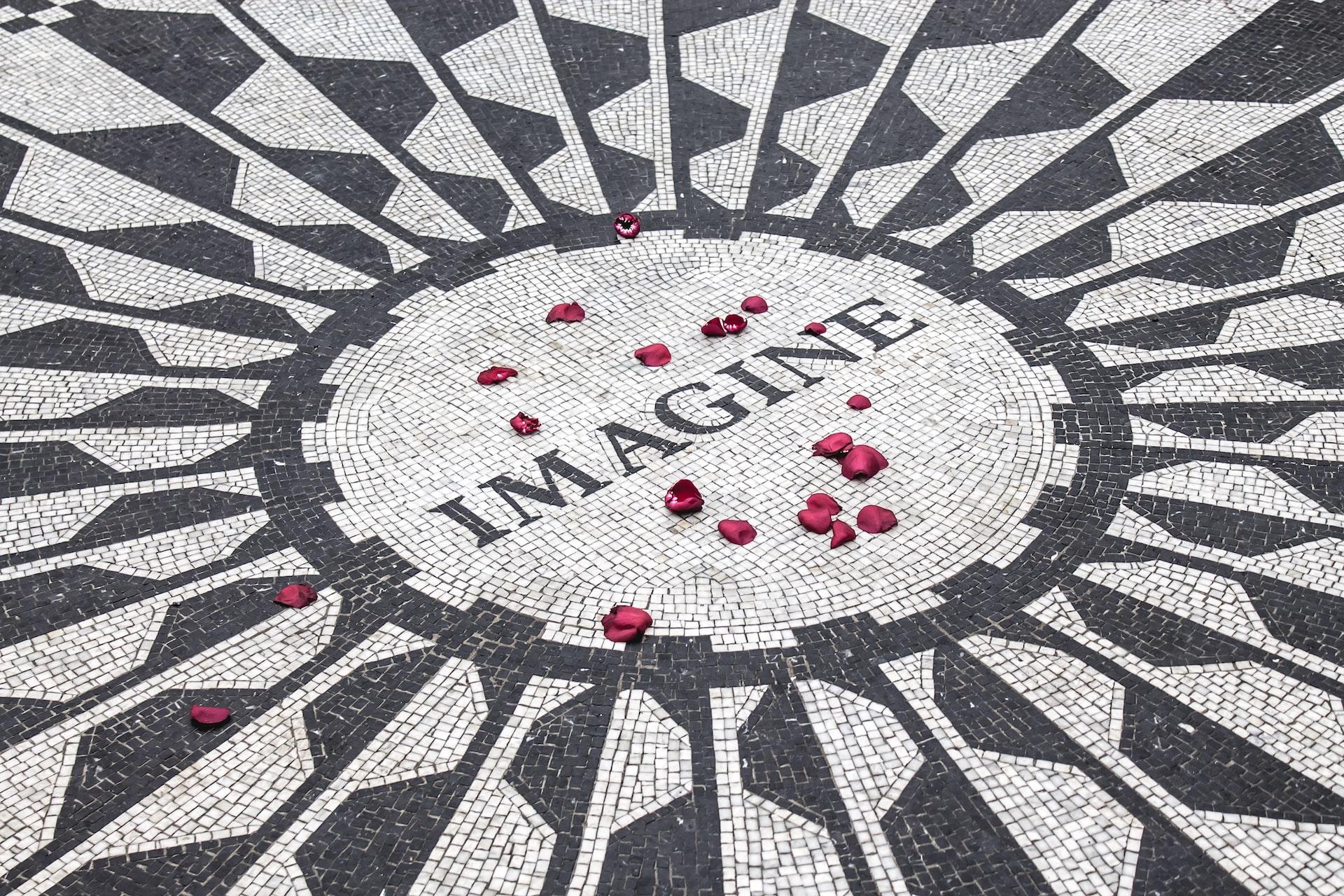 chanson des Beatles Imagine symbole