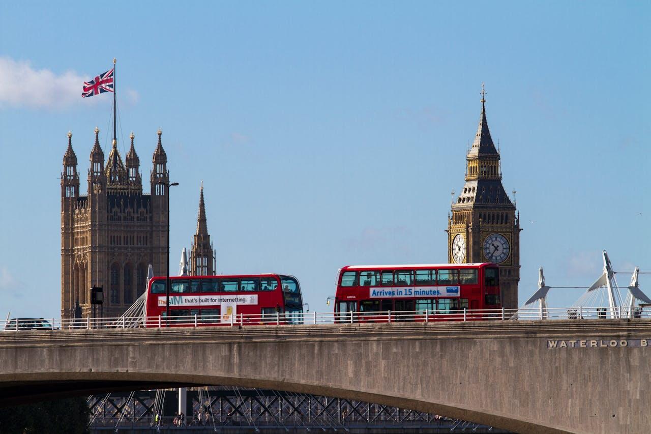 bus de londres devant le big ben