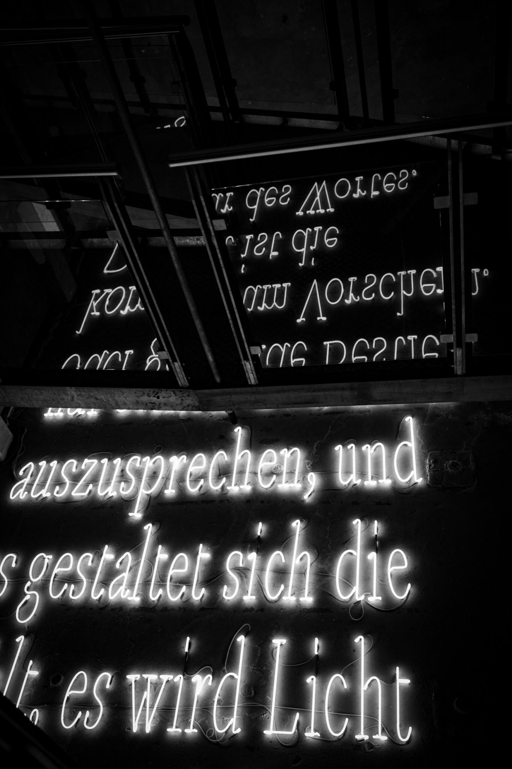 mots allemands noirs et blancs