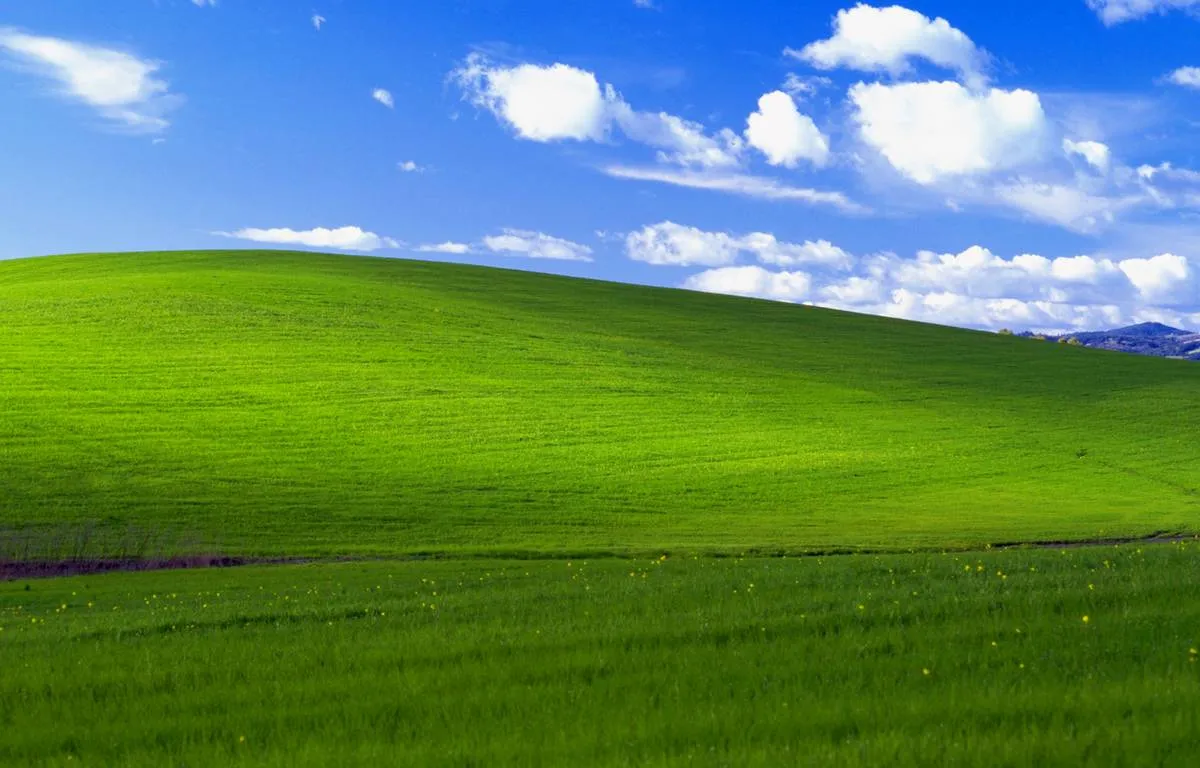 colline verdoyante de Windows
