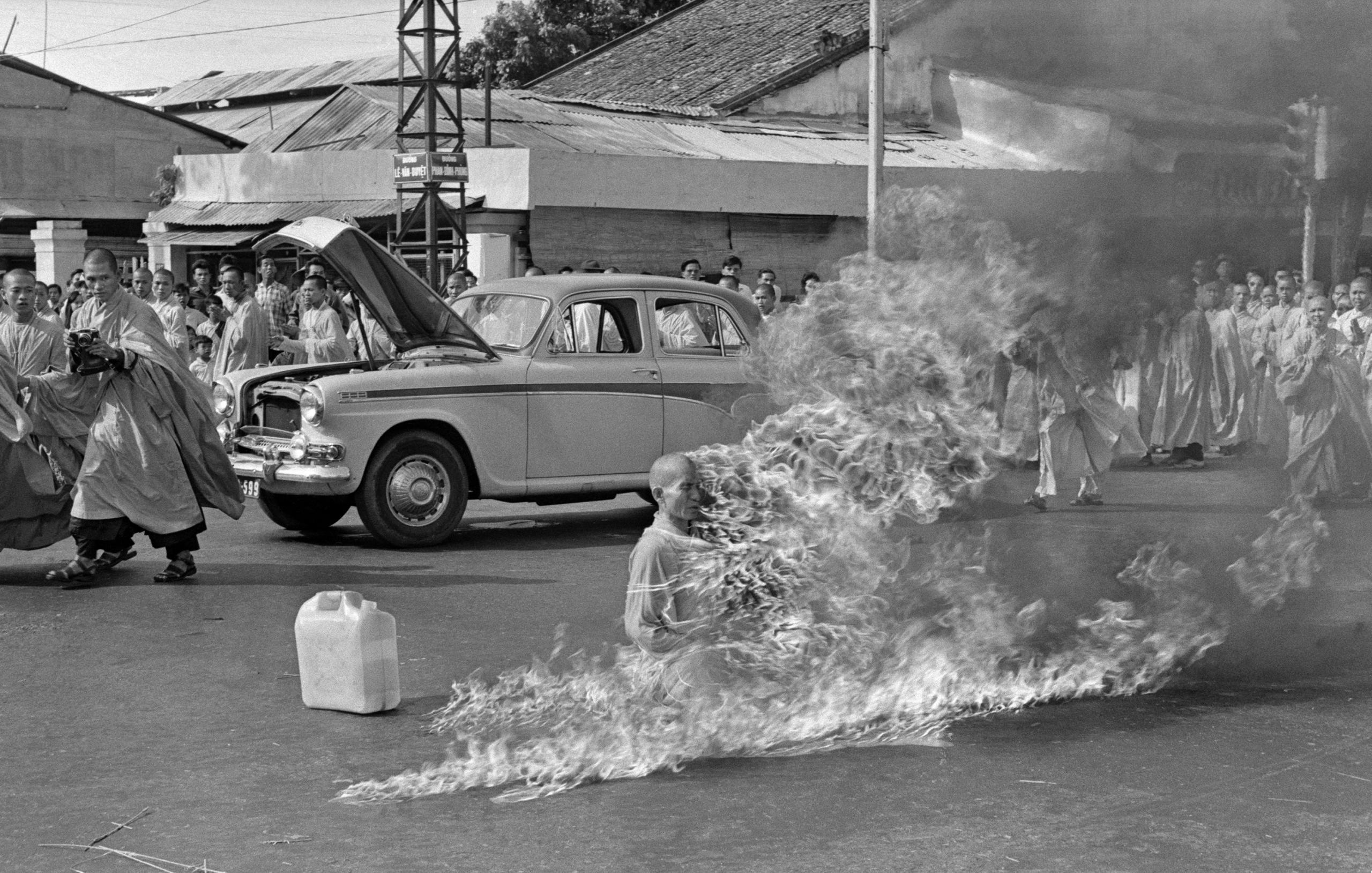 immolation du moine bouddhiste