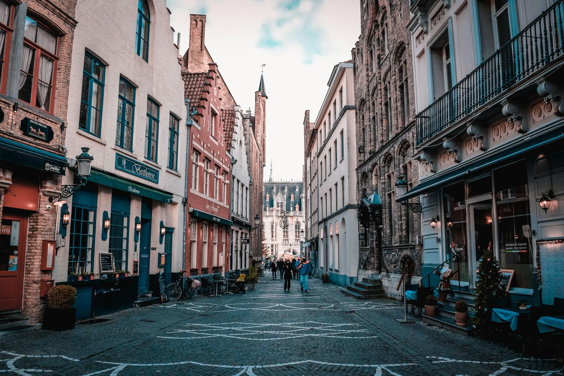 rues de Bruges en Belgique