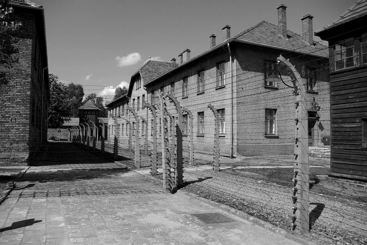 Le camp de concentration d'Auswitz en Pologne