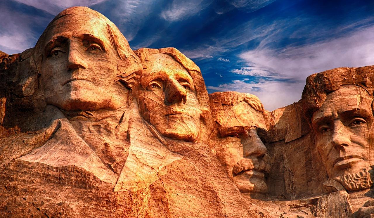 Les présidents du mont Rushmore aux USA
