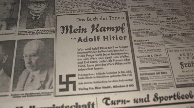 Présentation du livre "Mein Kampf' d'Hitler