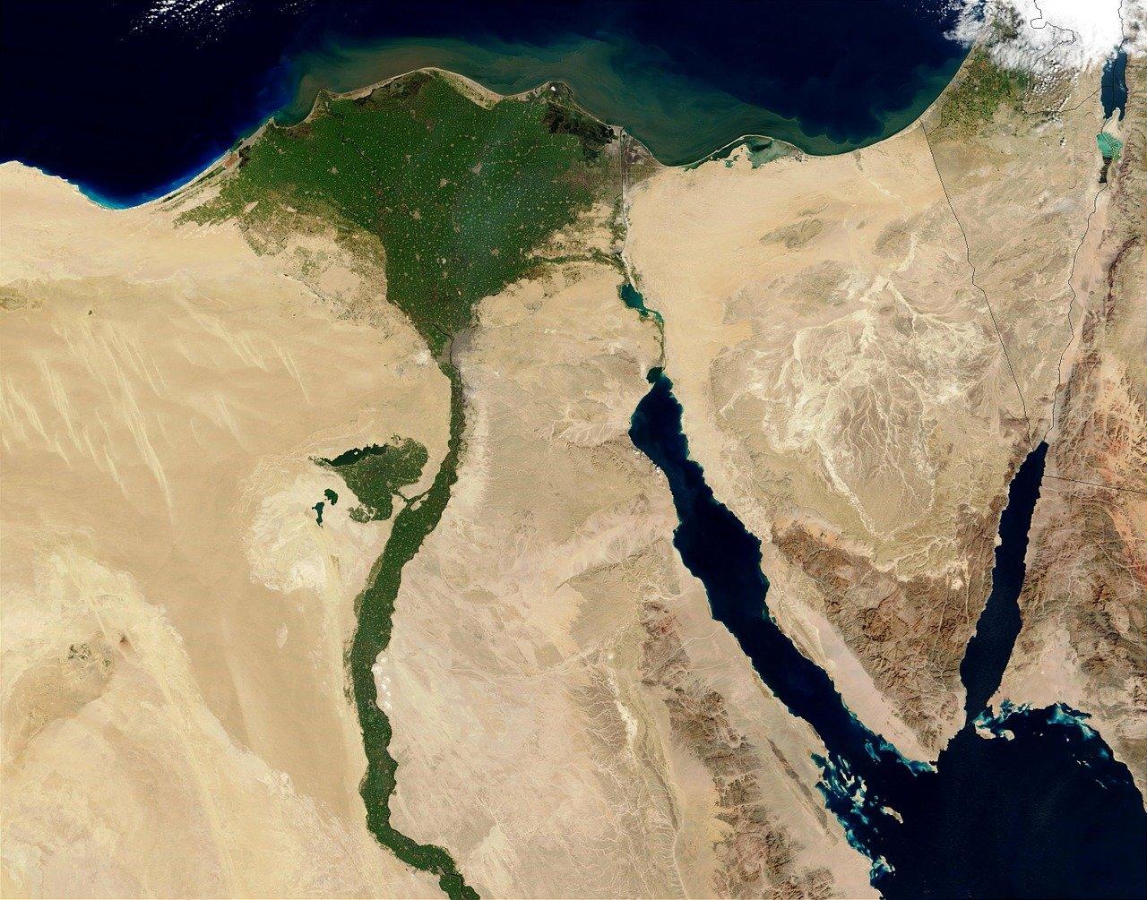 La cartographie de l'Egypte